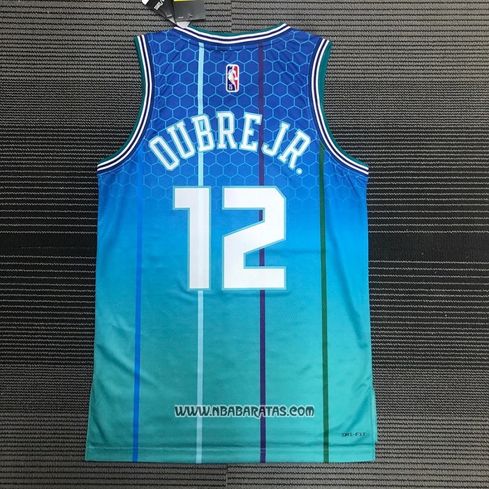 Camiseta Charlotte Hornets Kelly Oubre JR. #12 Ciudad 2021-22 Azul